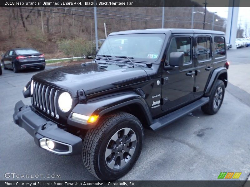 Black / Black/Heritage Tan 2018 Jeep Wrangler Unlimited Sahara 4x4