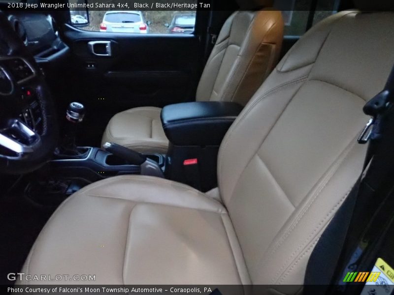 Black / Black/Heritage Tan 2018 Jeep Wrangler Unlimited Sahara 4x4