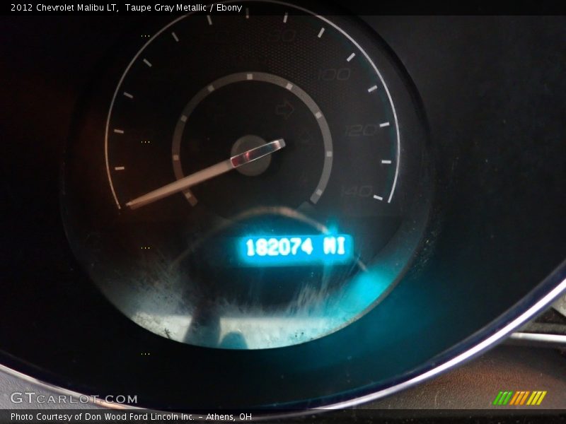 Taupe Gray Metallic / Ebony 2012 Chevrolet Malibu LT