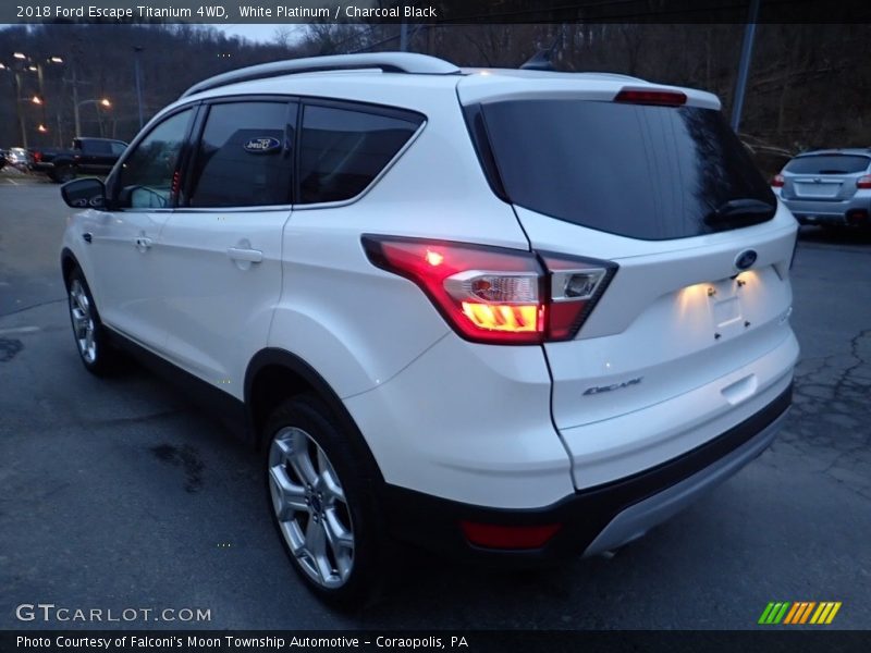 White Platinum / Charcoal Black 2018 Ford Escape Titanium 4WD