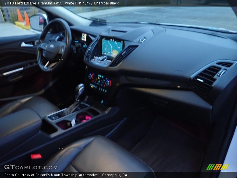 White Platinum / Charcoal Black 2018 Ford Escape Titanium 4WD