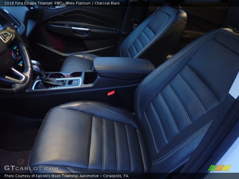 White Platinum / Charcoal Black 2018 Ford Escape Titanium 4WD