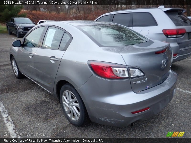 Liquid Silver Metallic / Black 2012 Mazda MAZDA3 i Touring 4 Door