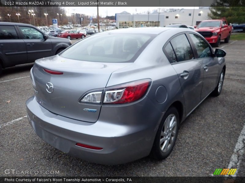 Liquid Silver Metallic / Black 2012 Mazda MAZDA3 i Touring 4 Door