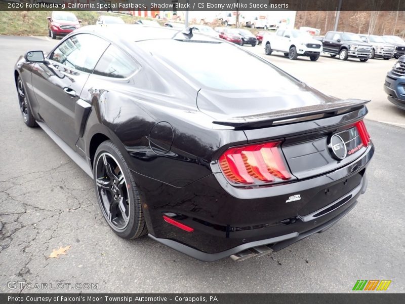Shadow Black / CS Ebony w/Miko Suede Inserts 2020 Ford Mustang California Special Fastback