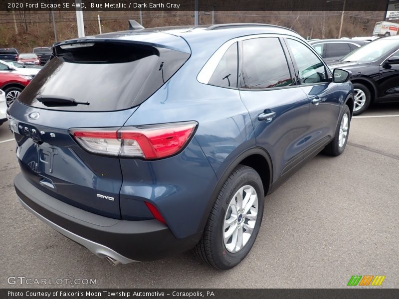 Blue Metallic / Dark Earth Gray 2020 Ford Escape SE 4WD