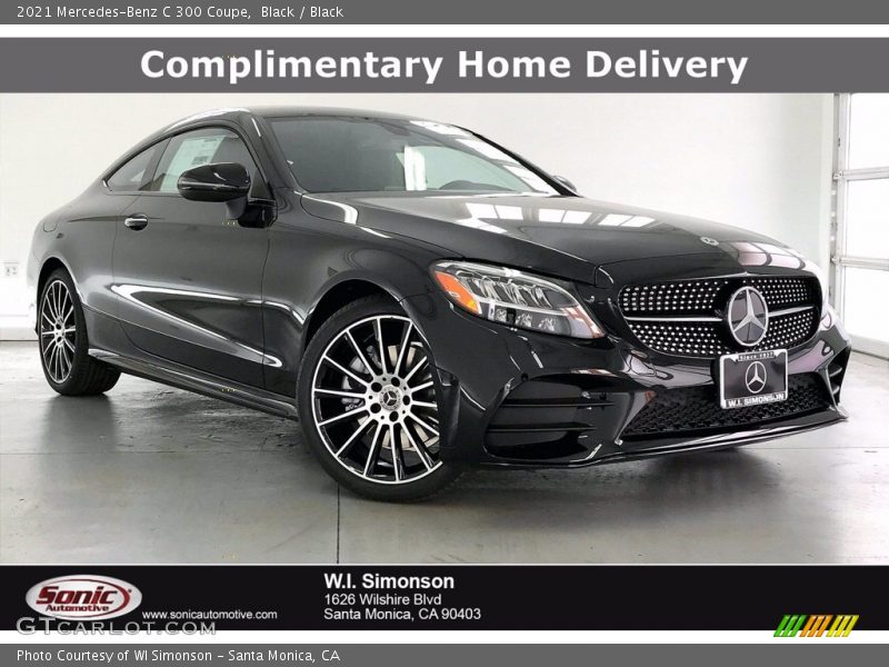Black / Black 2021 Mercedes-Benz C 300 Coupe