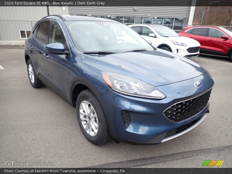 Blue Metallic / Dark Earth Gray 2020 Ford Escape SE 4WD