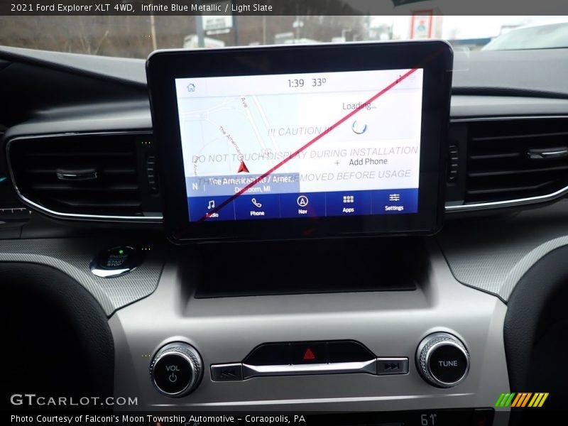 Infinite Blue Metallic / Light Slate 2021 Ford Explorer XLT 4WD