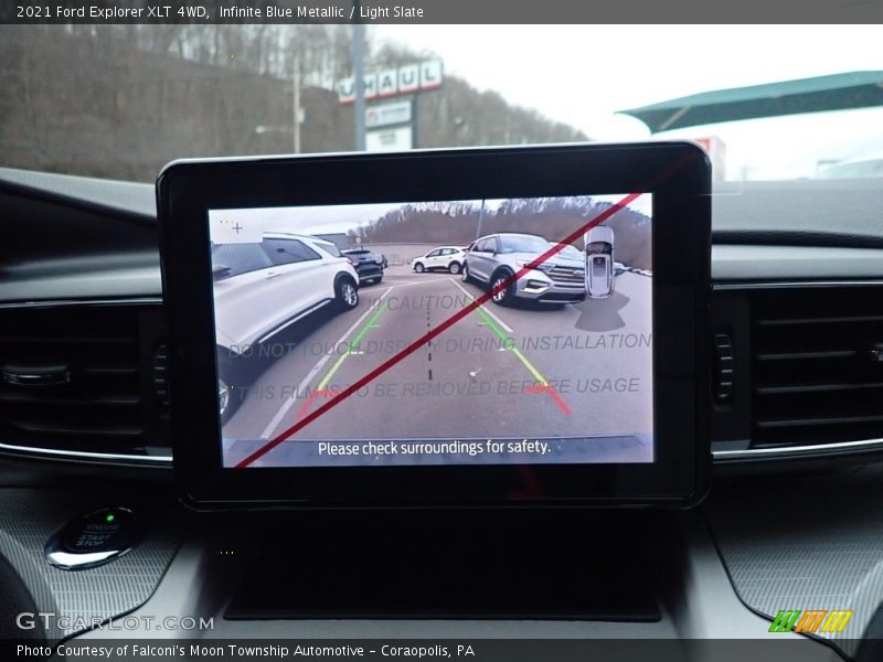 Infinite Blue Metallic / Light Slate 2021 Ford Explorer XLT 4WD