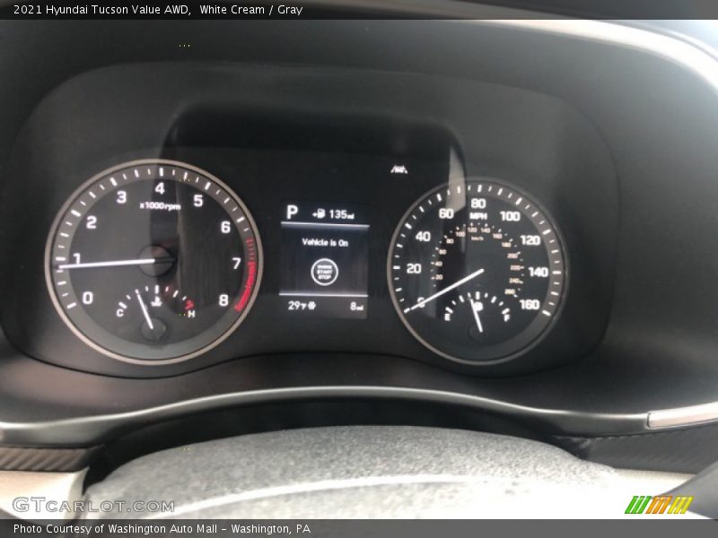 White Cream / Gray 2021 Hyundai Tucson Value AWD