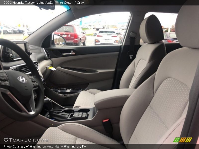 White Cream / Gray 2021 Hyundai Tucson Value AWD