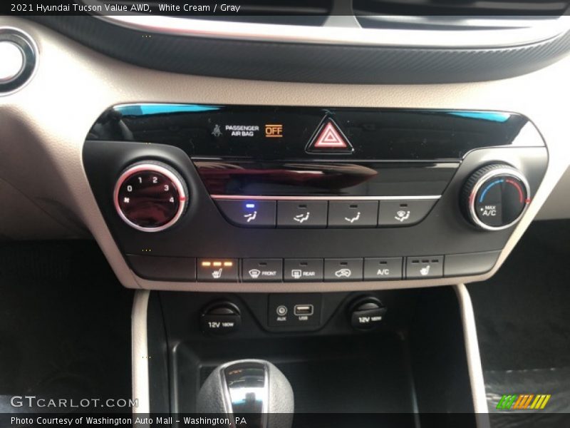 White Cream / Gray 2021 Hyundai Tucson Value AWD