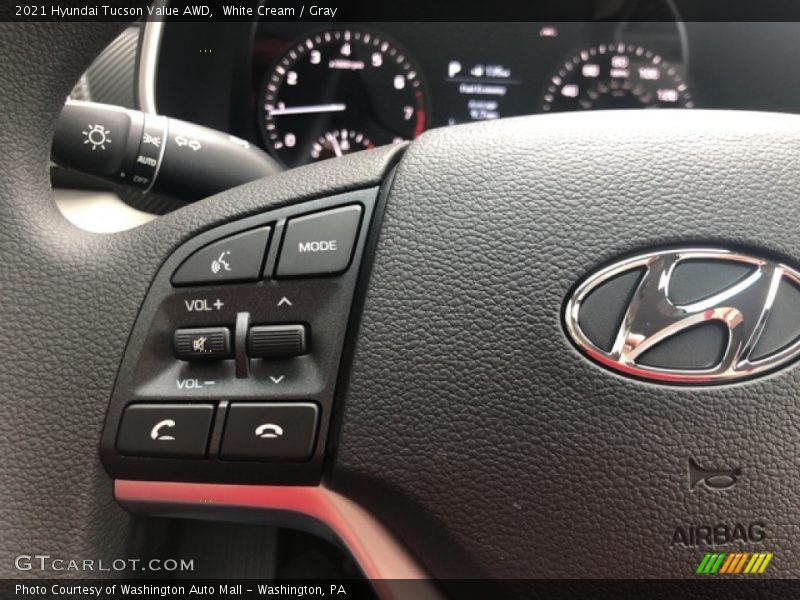 White Cream / Gray 2021 Hyundai Tucson Value AWD