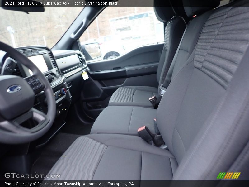 Front Seat of 2021 F150 STX SuperCab 4x4