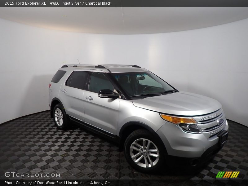 Ingot Silver / Charcoal Black 2015 Ford Explorer XLT 4WD