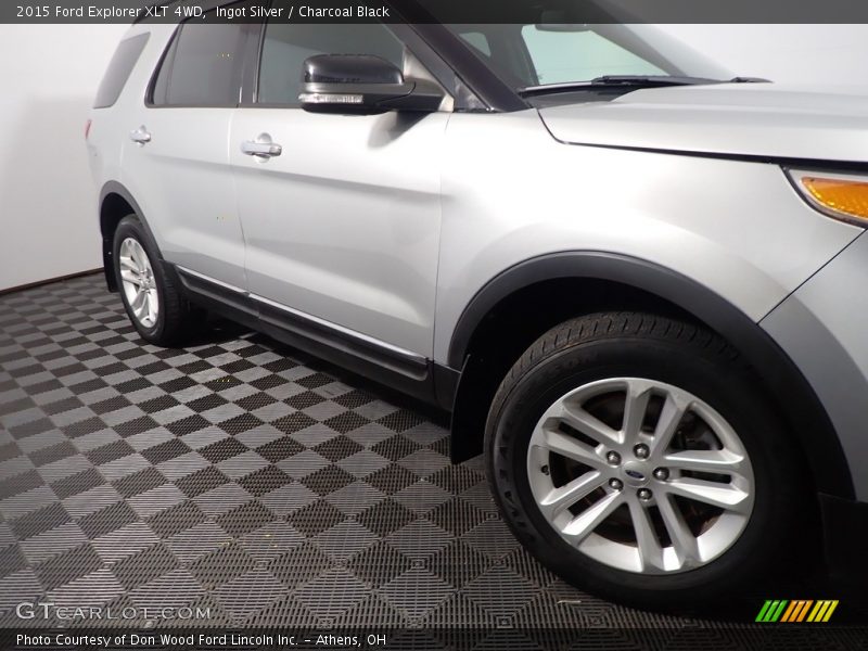 Ingot Silver / Charcoal Black 2015 Ford Explorer XLT 4WD