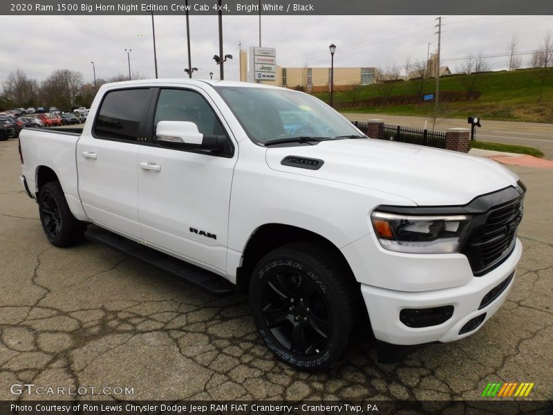 Bright White / Black 2020 Ram 1500 Big Horn Night Edition Crew Cab 4x4