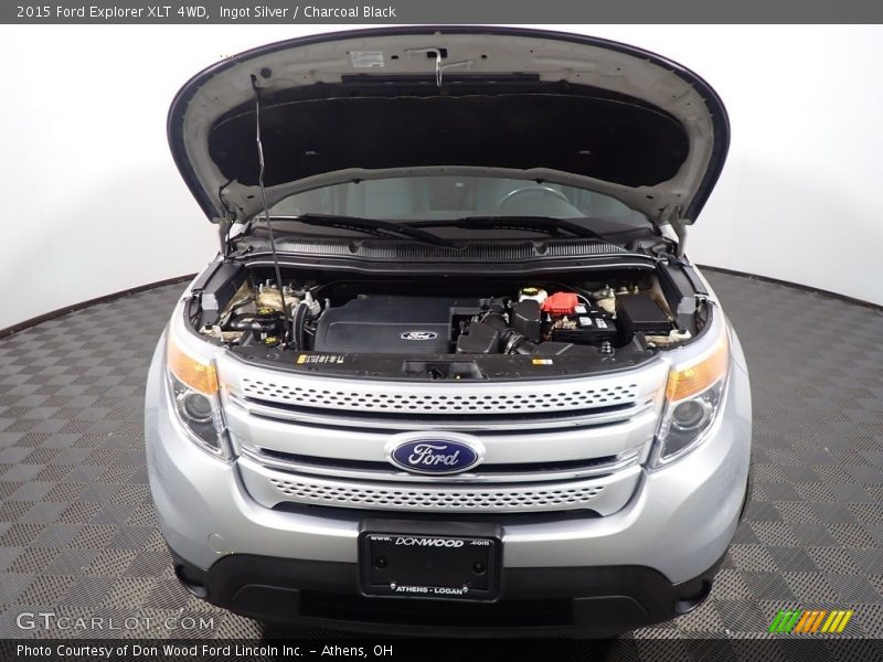 Ingot Silver / Charcoal Black 2015 Ford Explorer XLT 4WD