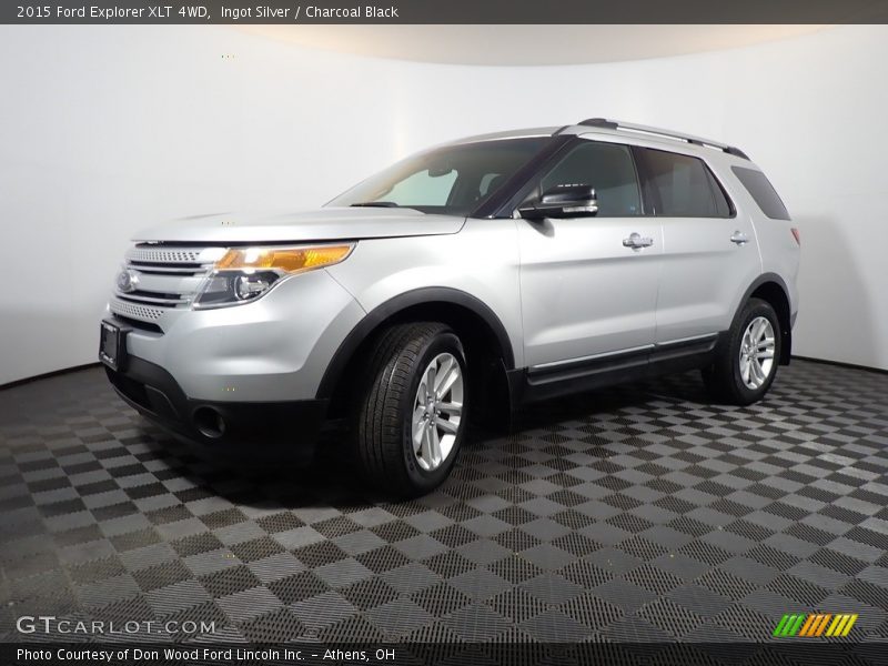 Ingot Silver / Charcoal Black 2015 Ford Explorer XLT 4WD