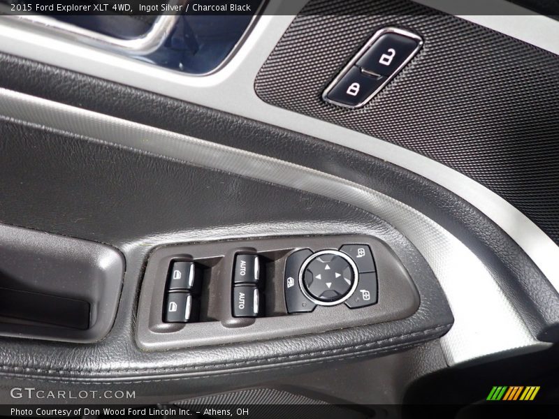 Ingot Silver / Charcoal Black 2015 Ford Explorer XLT 4WD
