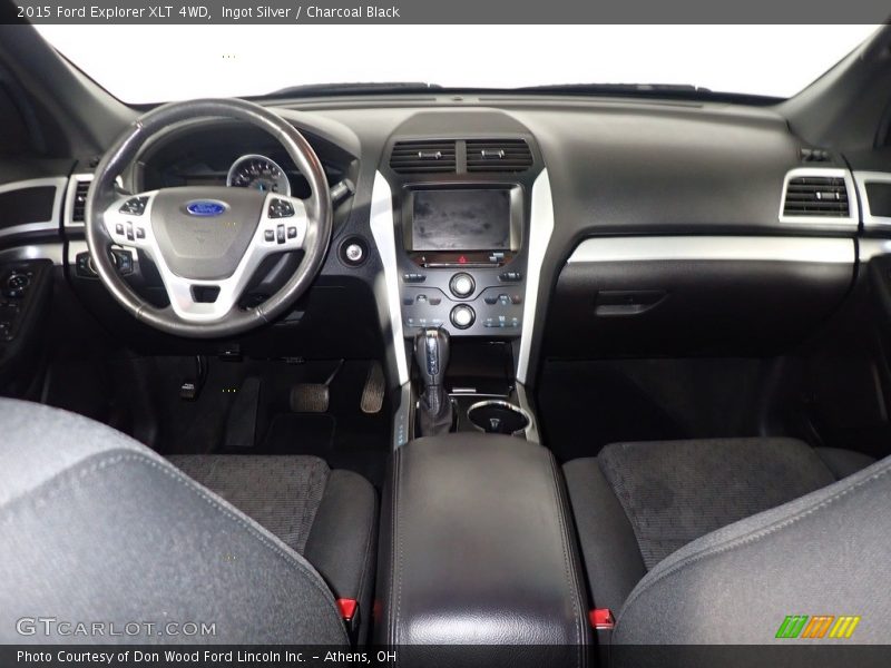 Ingot Silver / Charcoal Black 2015 Ford Explorer XLT 4WD