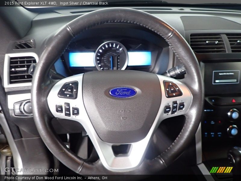 Ingot Silver / Charcoal Black 2015 Ford Explorer XLT 4WD