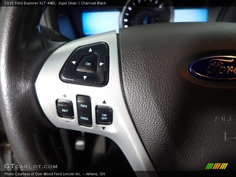 Ingot Silver / Charcoal Black 2015 Ford Explorer XLT 4WD