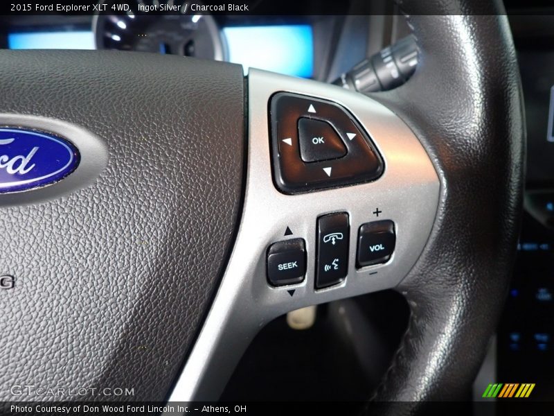 Ingot Silver / Charcoal Black 2015 Ford Explorer XLT 4WD