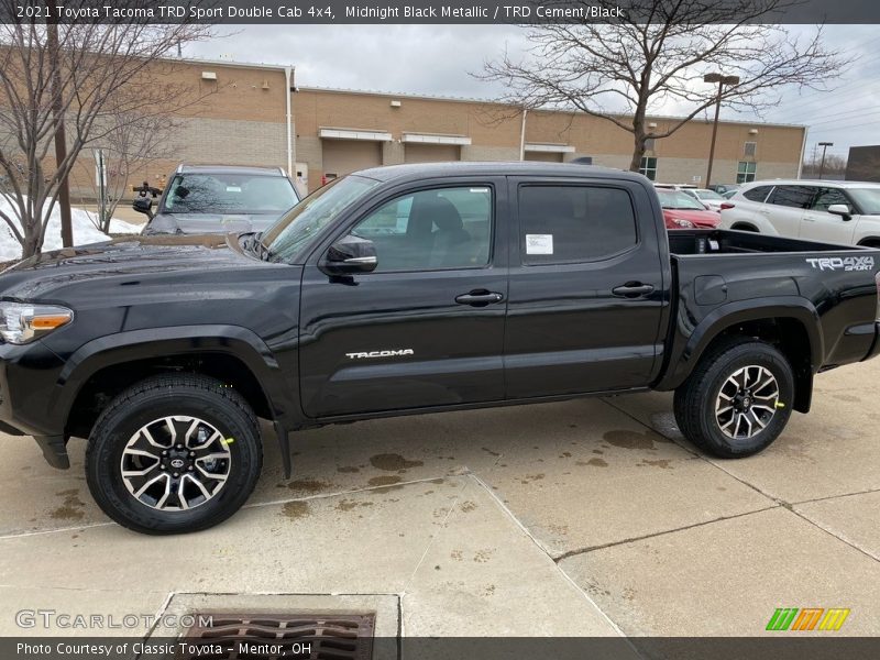 Midnight Black Metallic / TRD Cement/Black 2021 Toyota Tacoma TRD Sport Double Cab 4x4