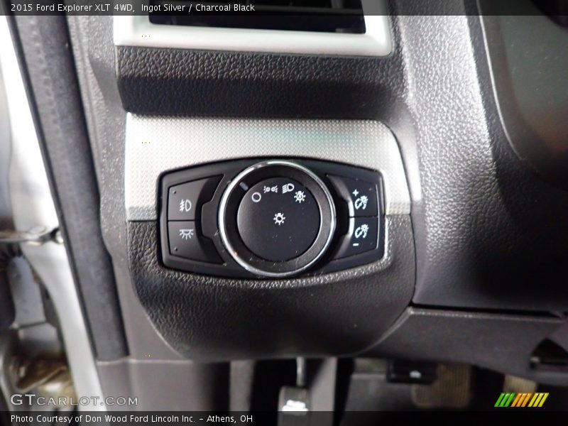 Ingot Silver / Charcoal Black 2015 Ford Explorer XLT 4WD