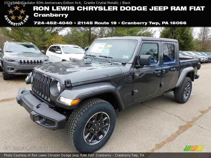 Granite Crystal Metallic / Black 2021 Jeep Gladiator 80th Anniversary Edition 4x4