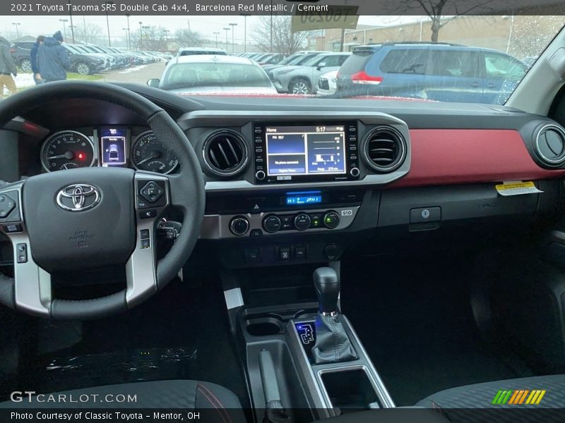 Barcelona Red Metallic / Cement 2021 Toyota Tacoma SR5 Double Cab 4x4