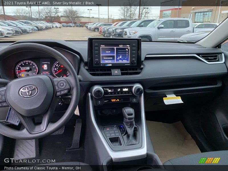 Silver Sky Metallic / Black 2021 Toyota RAV4 LE AWD