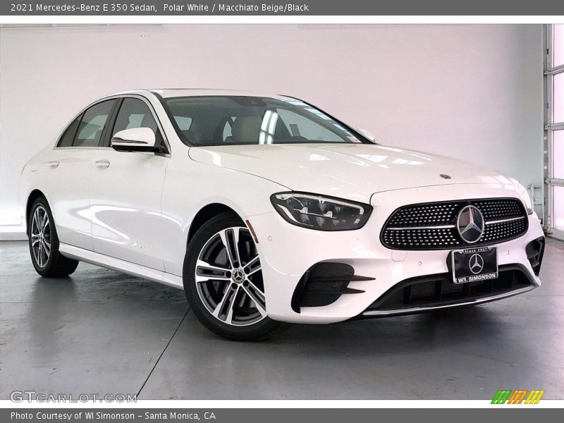 Polar White / Macchiato Beige/Black 2021 Mercedes-Benz E 350 Sedan