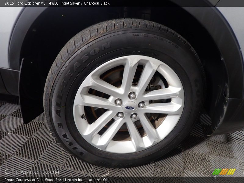Ingot Silver / Charcoal Black 2015 Ford Explorer XLT 4WD