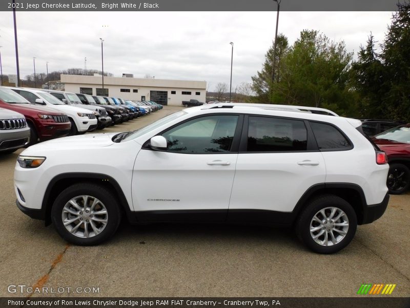 Bright White / Black 2021 Jeep Cherokee Latitude
