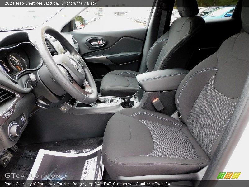Bright White / Black 2021 Jeep Cherokee Latitude