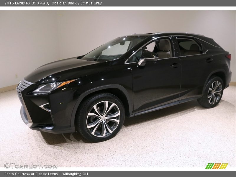 Obsidian Black / Stratus Gray 2016 Lexus RX 350 AWD
