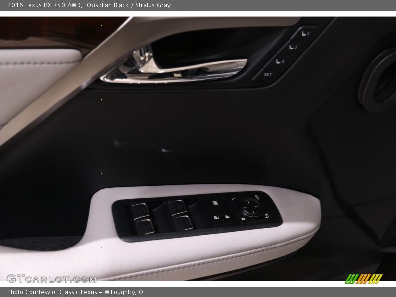 Obsidian Black / Stratus Gray 2016 Lexus RX 350 AWD