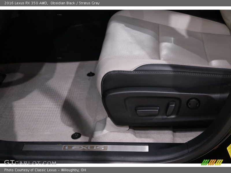 Obsidian Black / Stratus Gray 2016 Lexus RX 350 AWD