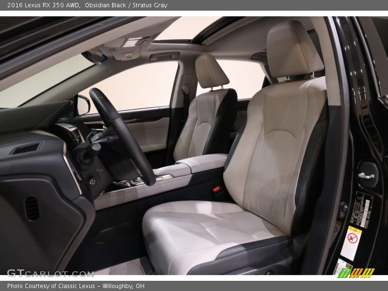 Front Seat of 2016 RX 350 AWD