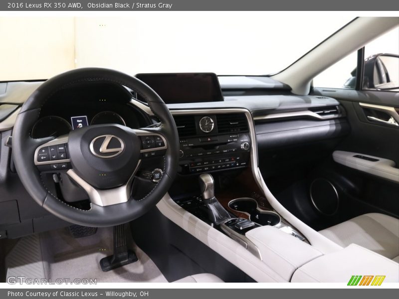 Obsidian Black / Stratus Gray 2016 Lexus RX 350 AWD