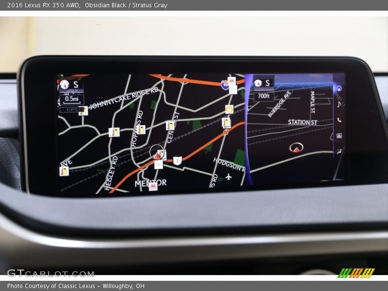 Obsidian Black / Stratus Gray 2016 Lexus RX 350 AWD