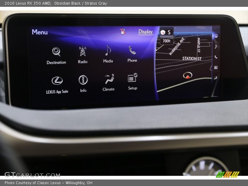 Obsidian Black / Stratus Gray 2016 Lexus RX 350 AWD