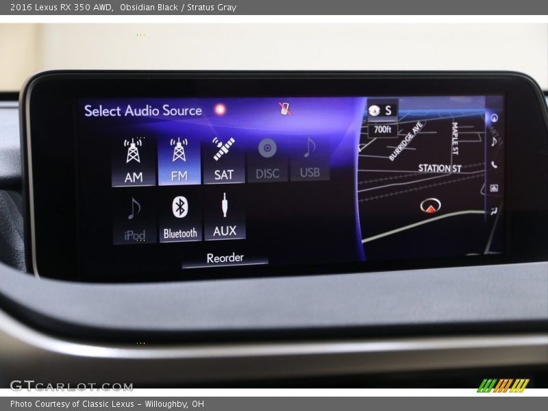 Obsidian Black / Stratus Gray 2016 Lexus RX 350 AWD