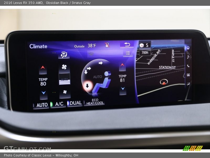 Obsidian Black / Stratus Gray 2016 Lexus RX 350 AWD