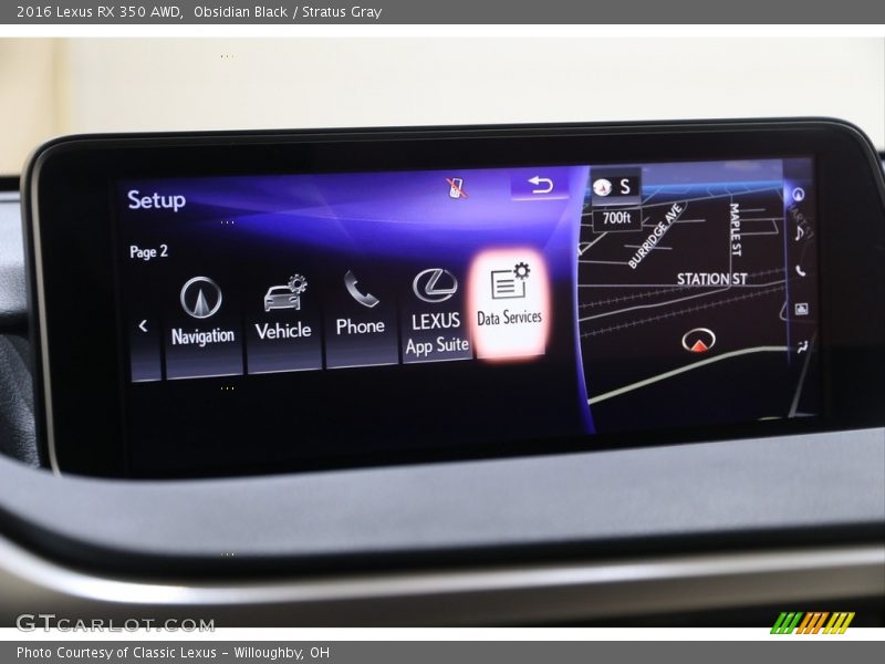 Obsidian Black / Stratus Gray 2016 Lexus RX 350 AWD