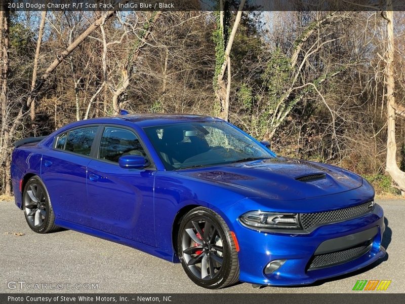 IndiGo Blue / Black 2018 Dodge Charger R/T Scat Pack