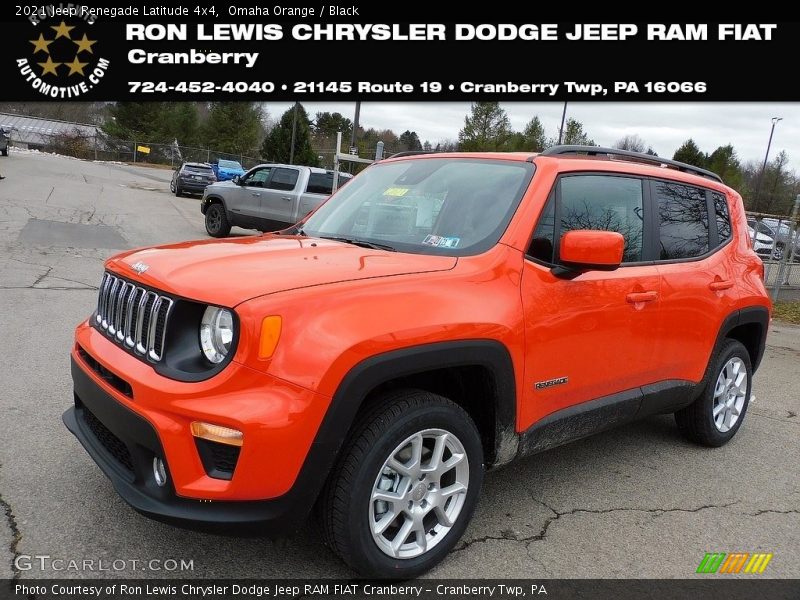 Omaha Orange / Black 2021 Jeep Renegade Latitude 4x4